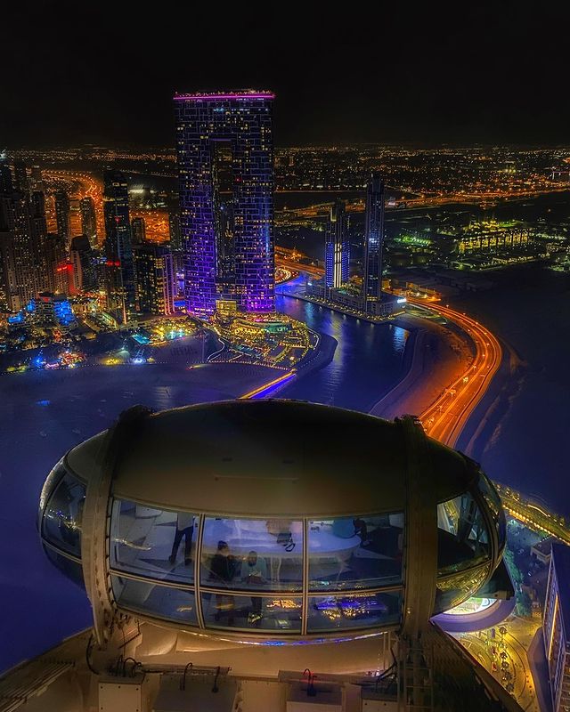 Ain Dubai sunset Ain Dubai sunset